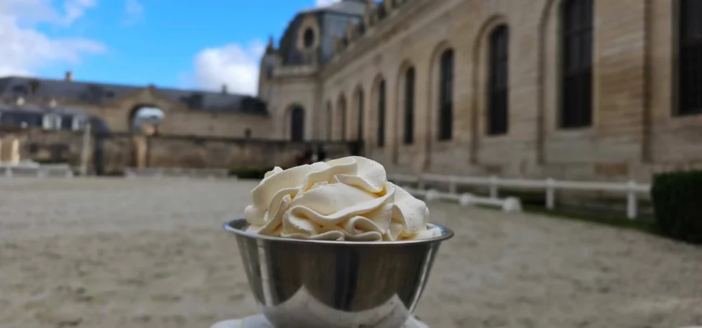 crème chantilly au château de chantilly